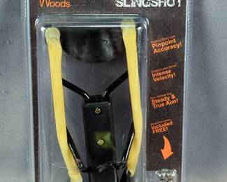 Lost Woods Folding Slingshot, Model SSHT1, In Original Packaging With Extra Beads