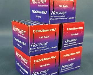 Hotshot 7.62x39mm Ammo, Approx 100 Rounds, Local Pickup Only