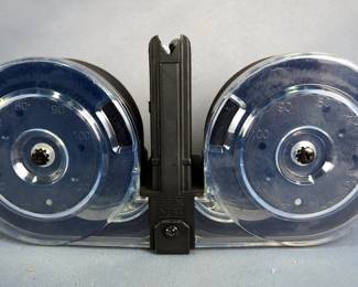 KCI 5.56x45mm 100 Round Drum Magazine For Type M16/M4, Model MZ-001, Includes Loading Tool And Carrying Bag