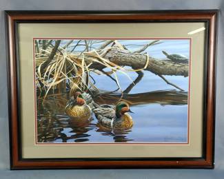 Christopher B. Walden, Water Boys Print, Signed And Numbered 729/900, Framed And Matted, 26" x 34"