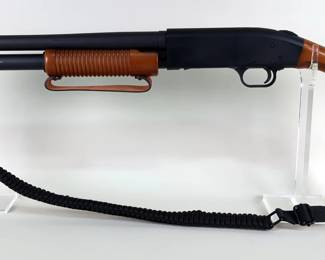 Mossberg 590 12 ga Pump Action Shotgun SN# V1368037, 14" Bbl, Birdshead Grip, Nightstick, For 2-3/4" And 3" Shells, Nylon Sling, Cylinder Bore, Ace Soft Case, In Original Box