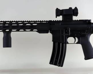 Radical Firearms RF-15 5.56 Cal Rifle SN# 2-111101, 3 Total Mags, Vertical Foregrip, Sparc II Red Dot Sight, Adjustable Stock, In Soft Case 