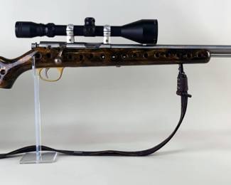 Marlin 883SS .22 WMR Bolt Action Rifle SN# 00357433, Brass Accents, Custom Stock, Camo Sling, Simmons 3-9x50 Scope 