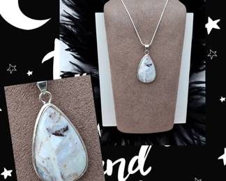 Dendritic Opal Necklace  Tested