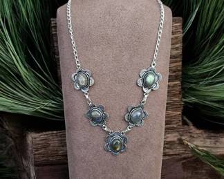 Fiery Labradorite Necklace  See Video  Gorgeous Colors