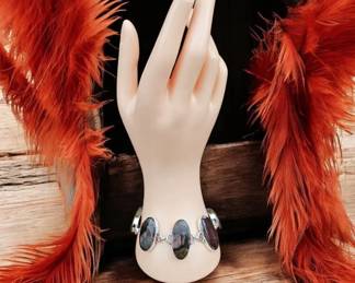 Red Jasper Toggle Bracelet  Tested