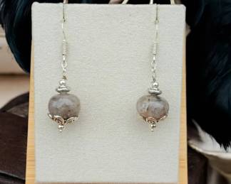 Natural Black Rutile Earrings  Tested