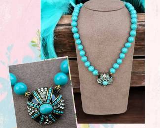 Retired Heidi Daus Simply Irresistible Domed Starburst Necklace