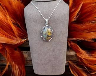 Fruit Jasper Necklace  Tested