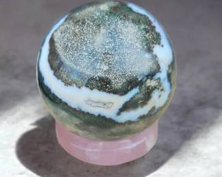 Ocean Jasper Sphere Ball  10.6 Oz