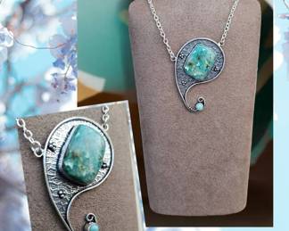 Quantum Quatrro Larimar Necklace  Tested