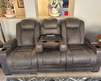 Another picture of the couch with the middle down there’s also lights