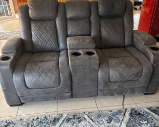 Loveseat with two recliners
