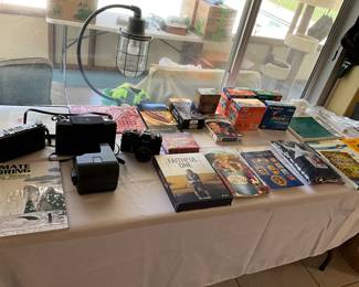 Camera’s for the collector, a couple of poloroids, a vivitar and a kodak