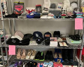 eBay products, shoes and socks, everything is new