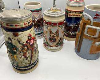 Collection of Budweiser mugs