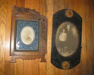 Old pictures and frames
