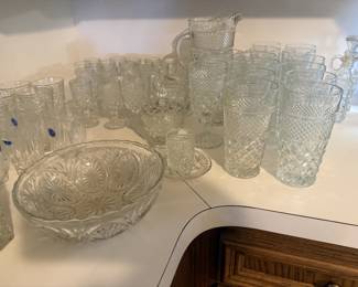 beautiful collection of glassware