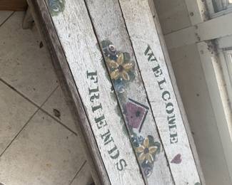 wooden bench