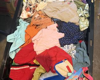 Lots of baby and toddler clothes, shoes and toys