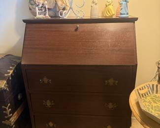 Vintage drop-front secretary desk