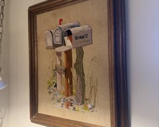 Framed mailbox artwork