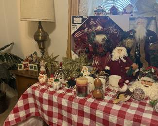 lot of Christmas decor