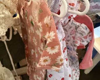 Lots of baby and toddler clothes, shoes and toys