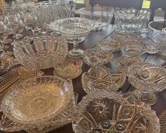 lots of beautiful glassware
