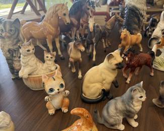 large porcelain figurine collection