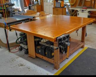Veritas pattern maker vise & custom work table 