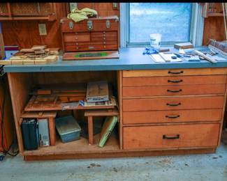 Custom cabinet with drawers 