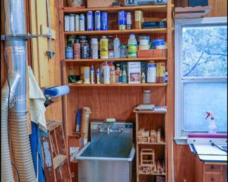 Wood glue, wood working supplies, stains, etc 