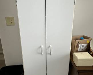 White storage cabinet