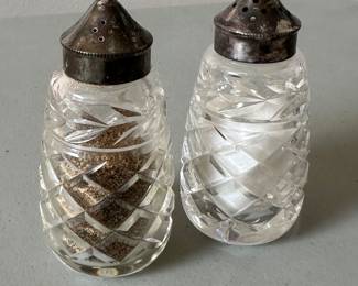 Waterford salt and pepper shakers