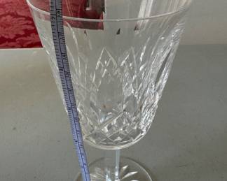 (12) Waterford Lismore 7" wine glasses