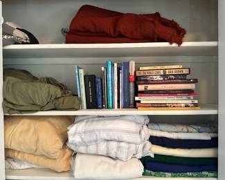 Linens and books