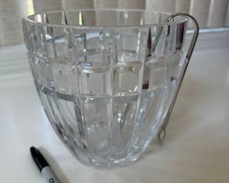 Waterford Marquis ice bucket with tongs