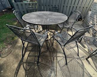 Iron patio table.....