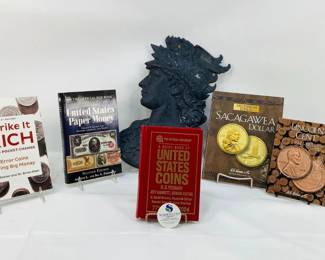 Greek God Perseus Metal Hanging and Currency Books