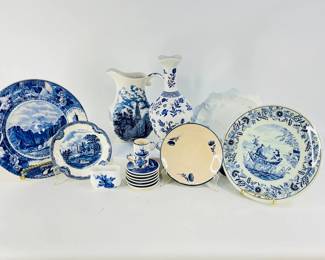 Blue & White Delft-Style Tableware