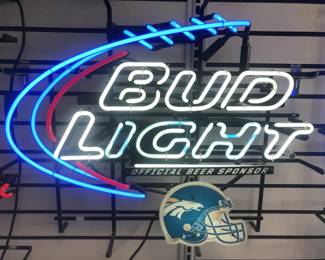 Bud Light Neon Bar Sign