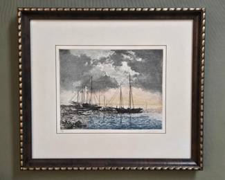 Paul Geygan Moored Sailboats