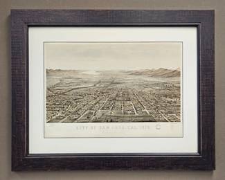 San Jose Vintage Map Print