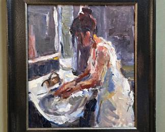 Tom Balderas Washing Woman