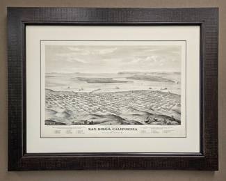 San Diego Vintage Map Print