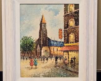 Moller Street Scene With Church