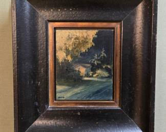 David J. Teter Nocturne Tree With House