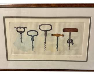 Signed Corkscrews litho