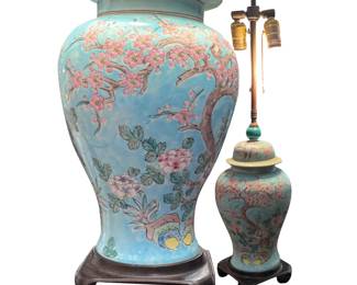 Chinese Vase mounted as lamp